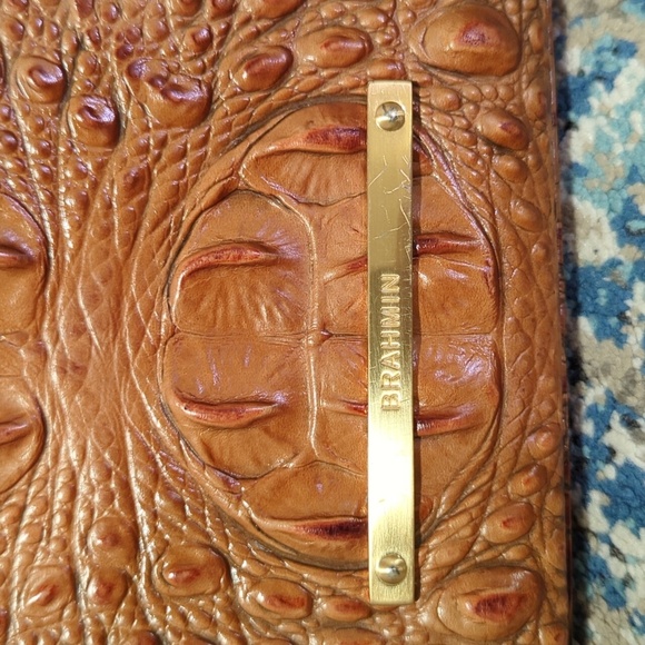 Brahmin Tan Crocodile Embossed Hobo Bag - Picture 2 of 12